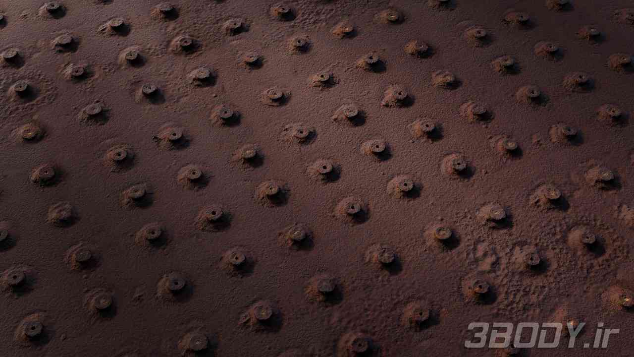 متریال فلز زنگ زده rusty metal عکس 1